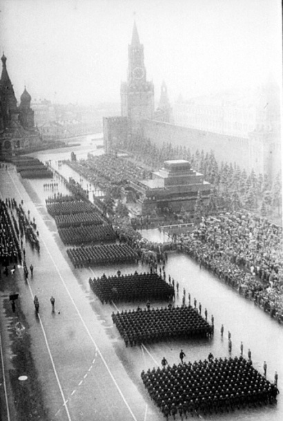 The First Victory Day Parade, Red Square, Moscow, 1945.