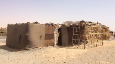 Increasingly, the Berber are sedentary, but traditionally, many have been nomadic, following the green grass with their herds on a seasonal basis. This is mobile home of one family who still follows such a nomadic existence.
