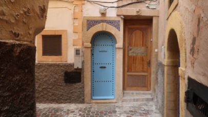 Living in the medina can mean cramped corners, however. Each of these doors leads to a different home.